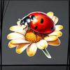 Red Beetle Ladybug Car Sticker Vinyl Decal Waterproof Rear Window Motorcycle Camper Bumper Truck Laptop Decoration TM391