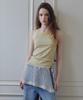 CITTA Stripe Lace Sleeveless_Ctt3021(Yellow)