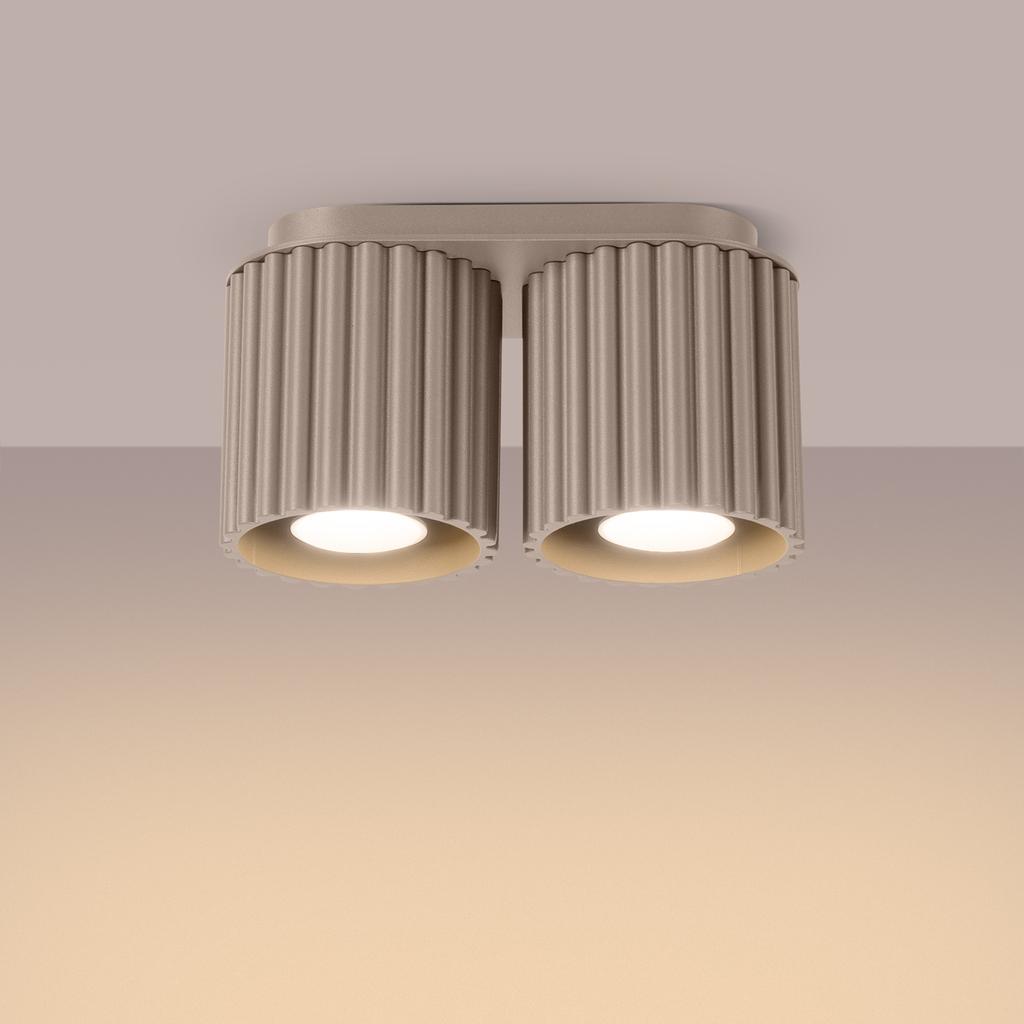 Ceiling Lamp Aura 2 Taupe GU10