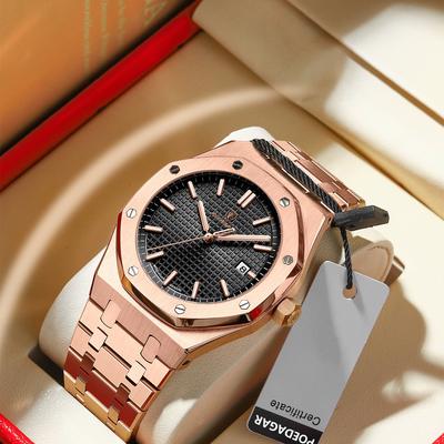 Top Luxury Brand Men's Watch Waterproof Luminous Fashion Quartz Wrist Watch Multifunctional Sports Large Dial Watch Chronograph
