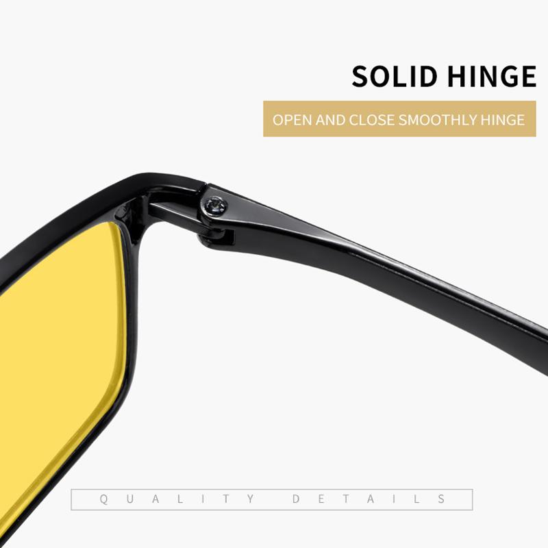 Luxuriöse TR90-Nachtsichtbrille mit Blaulichtfilter für Männer und Frauen, UV400-Schutzbrille für den Außenbereich