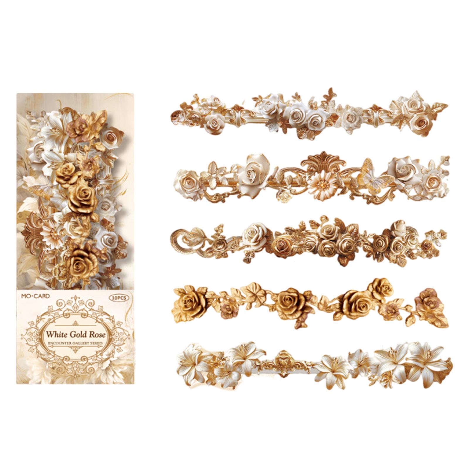 

10 шт. Декоративная наклейка-бордюр Наклейка для скрапбукинга для планеров, журналов, ноутбуков, чехла для телефона, упаковки для скрапбукинга 4