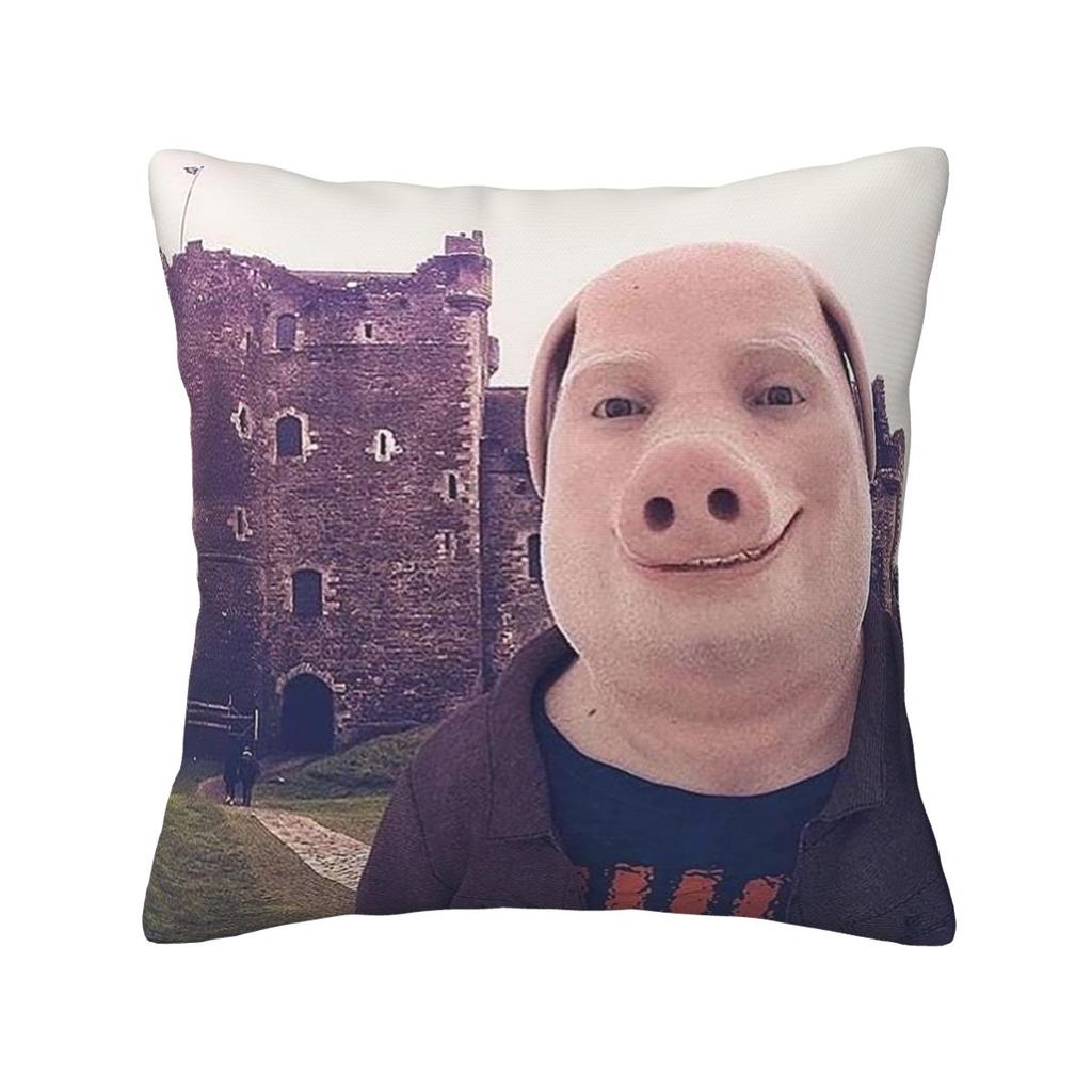 John Pork Square Pillowcase Pillow Cover Cushion Zip Decorative Comfort Throw Pillow for Home Car