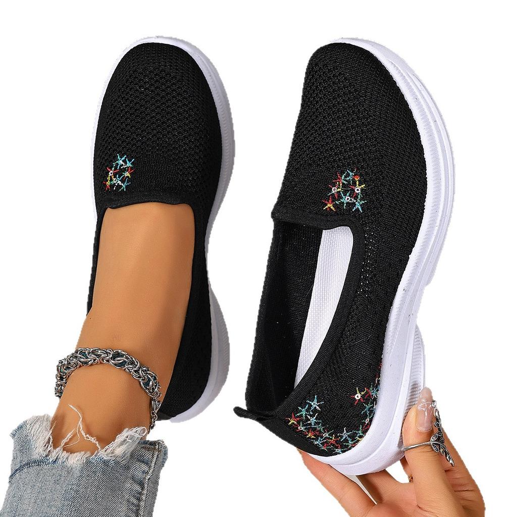 Summer versatile women's single shoes women's new foreign trade women's soft sole breathable not tired feet comfortable women's shoes casual shoes