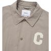 Covernat Ss23 Letter Pattern Printed Lapel Single-Breasted Jacket Unisex jackets Beige CO2301JK11BE