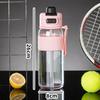 Water bottle High value double drink plastic cup Large capacity sports water cup Portable rope bouncing cup Fitness kettle