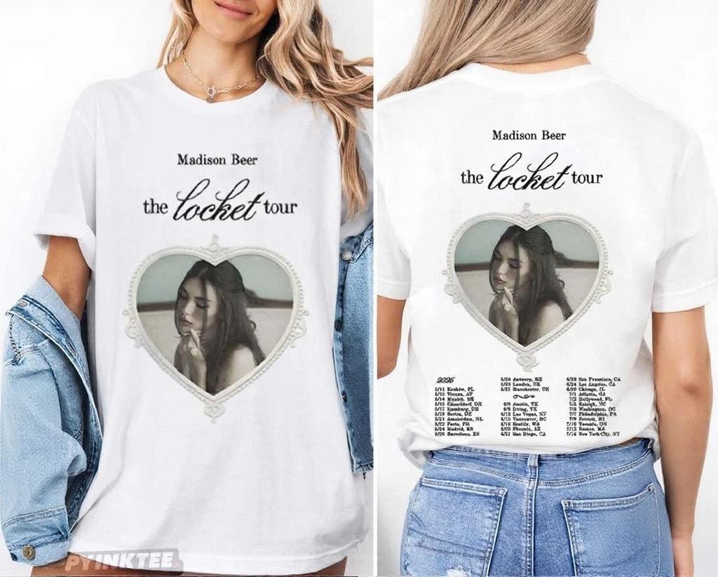 Madison Beer World Tour 2026 The Locket Date del Tour T-Shirt Unisex