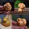 2027 Year of the Sheep Artistic Wooden Figurine for New Year Decorations