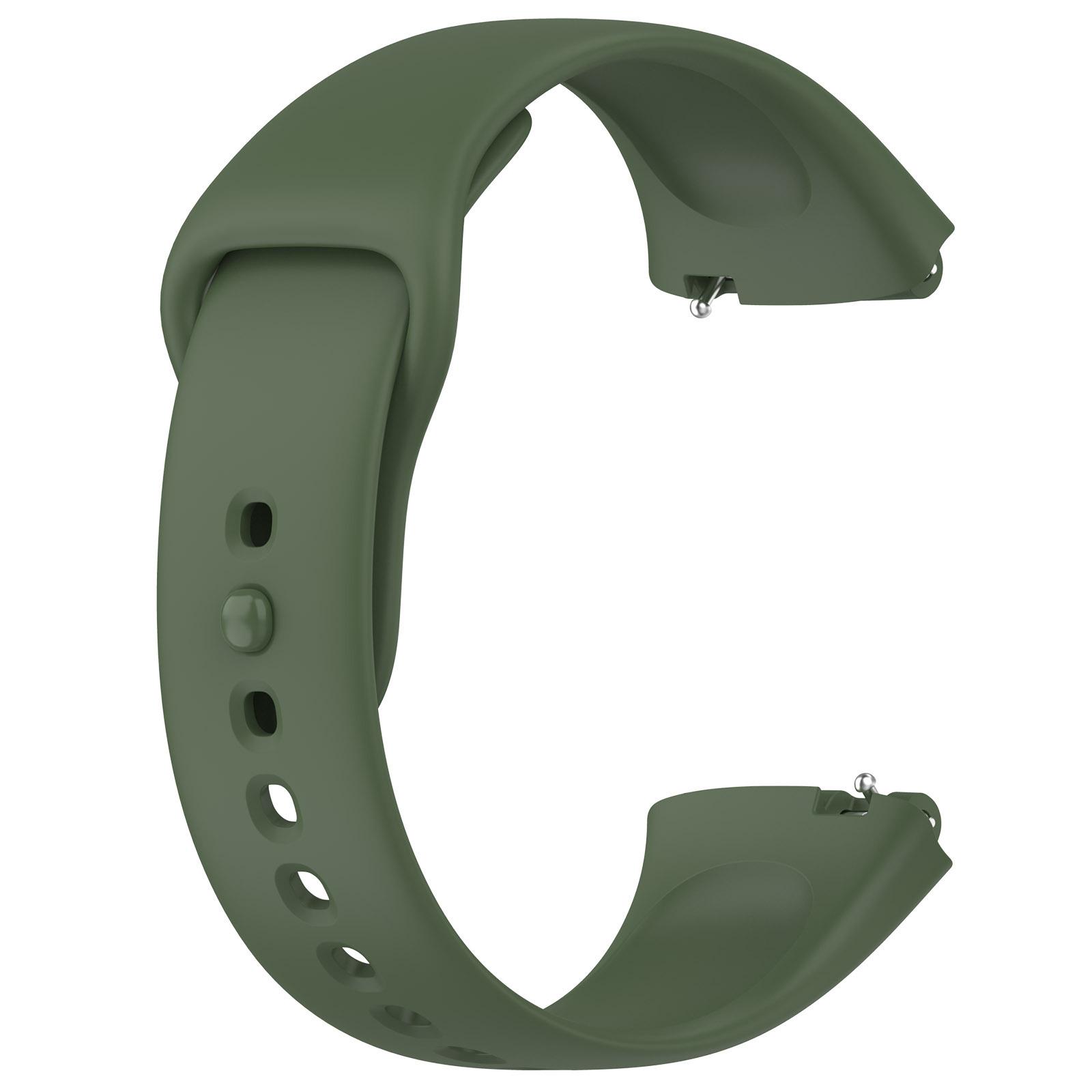 Weiches Offizielles Silikonarmband Für Xiaomi Redmi Watch 3 Active Sportarmband Armband Für Redmi Watch 3 Lite/Active Armband Redmi Watch 3 Lite dunkelgrüne