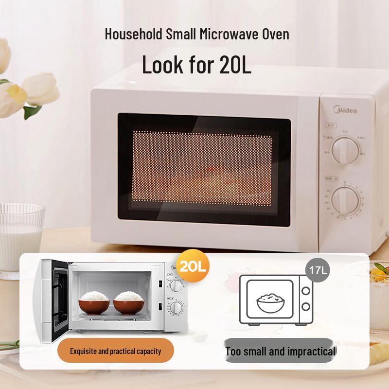 Midea Multifunktionell Mini Mikrovågsugn M1-211A/M1-L213B