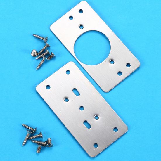 Hinge Repair Plate Rust-Resistant Multi-Hole Easy Installation Stainless Steel Flat Fixing Brace Bracket