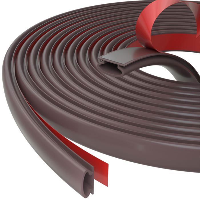 Joint bande isolante porte et fenêtre PVC 6 m - D-marron, anti-froid pour seuil et boudin