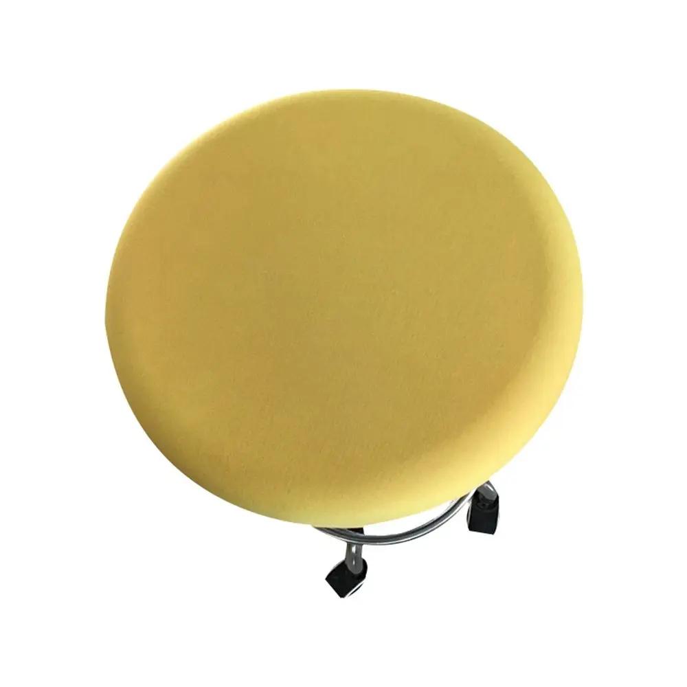Moderne runde Stuhlhusse Barhockerhusse Elastische Sitzhusse Stuhlschutz Unifarbene Haushaltsstuhl-Überzug Spandex