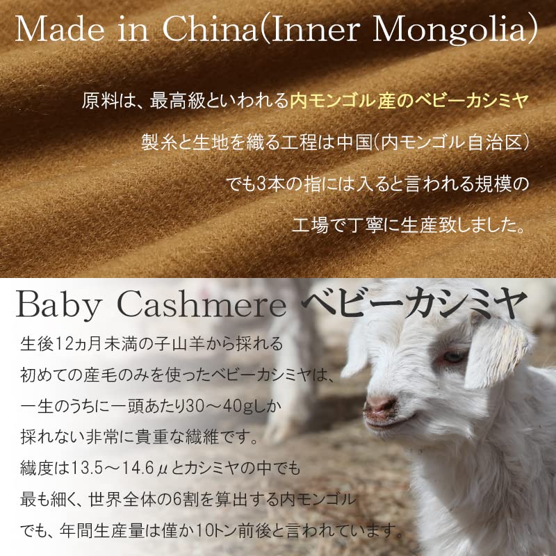 Buyer Baby Cashmere Scarf x and Cashmere Solid Color Thick Gift Christmas 100% [180cm 30cm] Men's Women's (Wine) BB30L-D15086