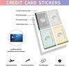 4 adesivi per carte di credito per skin per carte di credito Adesivo per carta di debito Adesivo personalizzato per carta bancaria Copertura Decalcomania per carta di credito