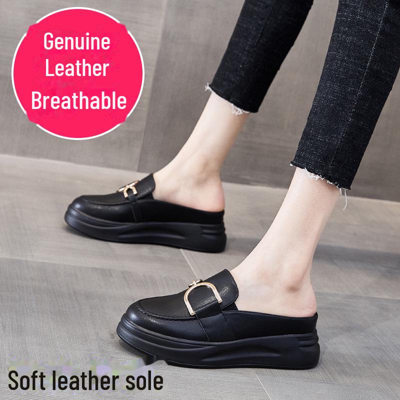 

Женские босоножки на платформе из натуральной кожи, лето 2023 г. 39 чёрный