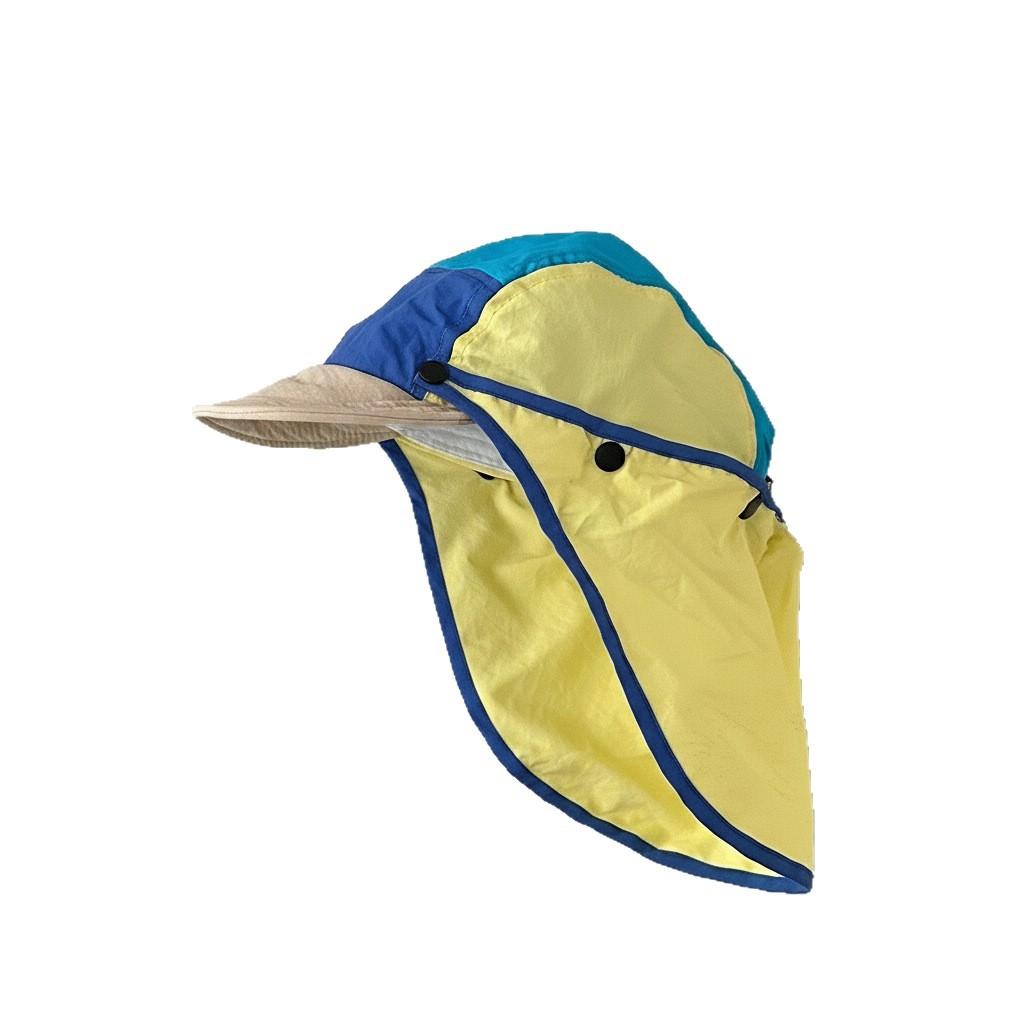 Kids Summer Thin Quick Dry Sun Hat With Neck Flap Baby UV Protection Visor Cap For Outdoor Play