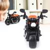 Alloy Motorbike Toy Model Highly Simulation Children Kid Pull Back Vehicle Toy(Orange )