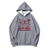 Felpa con cappuccio casual unisex stampata a maniche lunghe con tasche per uomo e donna