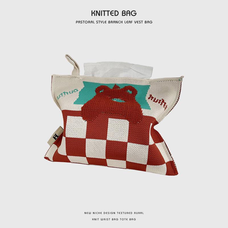 

Трендовая женская вязаная сумочка - Модный корейский стиль тыквы