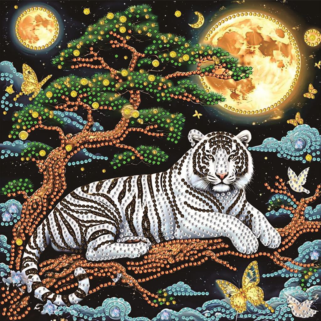 Animal Special Shaped DIY Partial Drill Diamonds Dots Gem Art Kits for Adults Home Wall Decor Crystal Diamond Art 11.81x11.81in