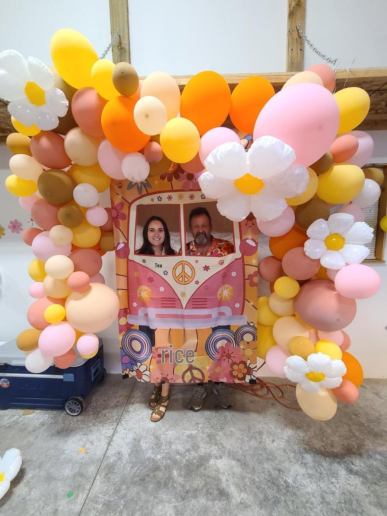 Daisy-Themed Pink & White Balloon Set for Weddings & Birthdays