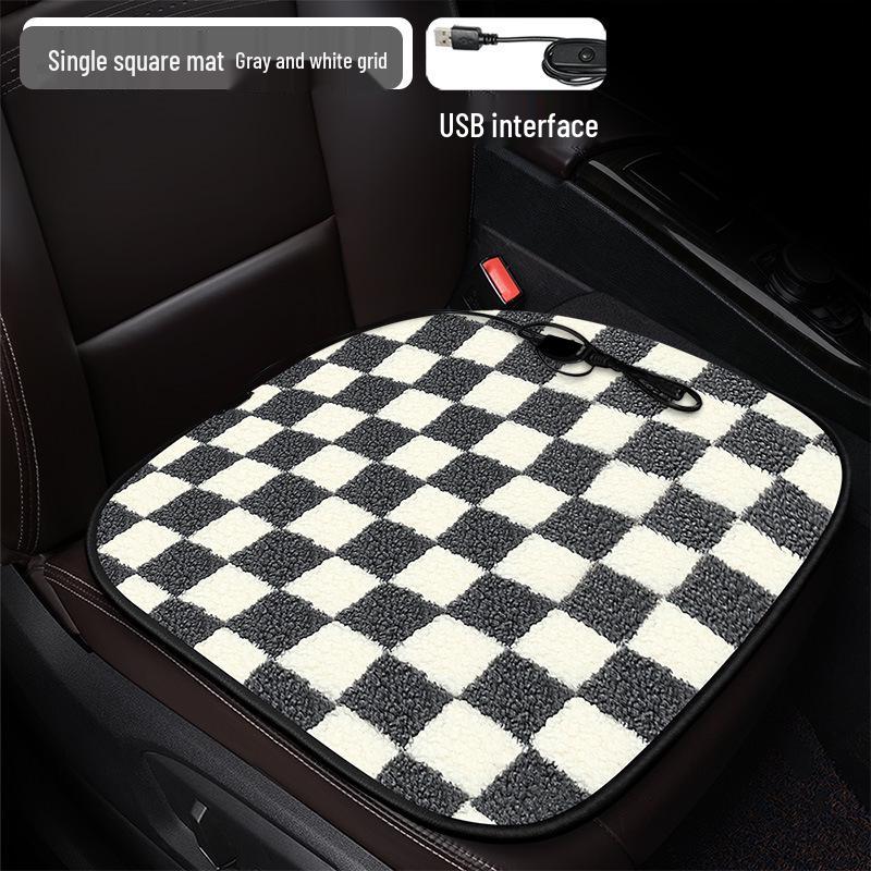 Four-Season Heated Car Seat Cushion Set: Interior Accessories for Comfort