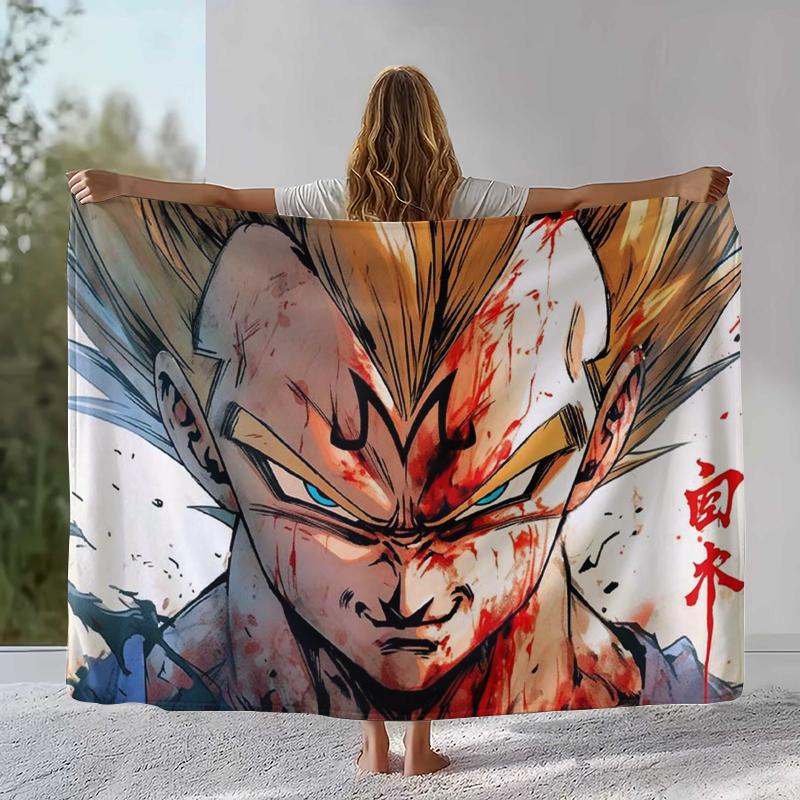 Coperta di Flanella Cartoon Gioco Anime D-Dragon Ball, Plaid Peluche Caldo Ultra Morbido per Casa Camera da Letto Letto Divano Ufficio Campeggio