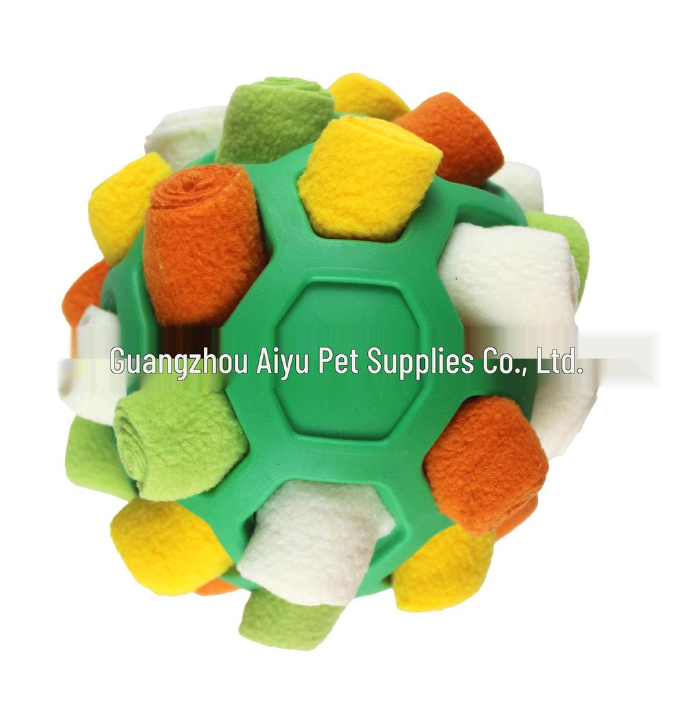 QQ Bouncy Rainbow Sniffing Ball: Interactive Foraging and Training Toy for Cats and Dogs