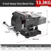 Heavy-Duty Old-Fashioned Multifunctional Bench Vise, 6-10 Inch, for Industrial Use
