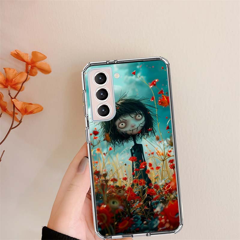 The Lonely and Terrifying Scarecrow Clear Phone Cases for Samsung S26 Ultra Galaxy S25 Edge S24 S23 FE S21 Plus S20 S22 S10 Cove