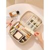 1pcs Toilet and Beauty Tool Storage Bag with Partition, Portable Oxford Cloth, Fashionable Outdoor Portable Makeup Bag