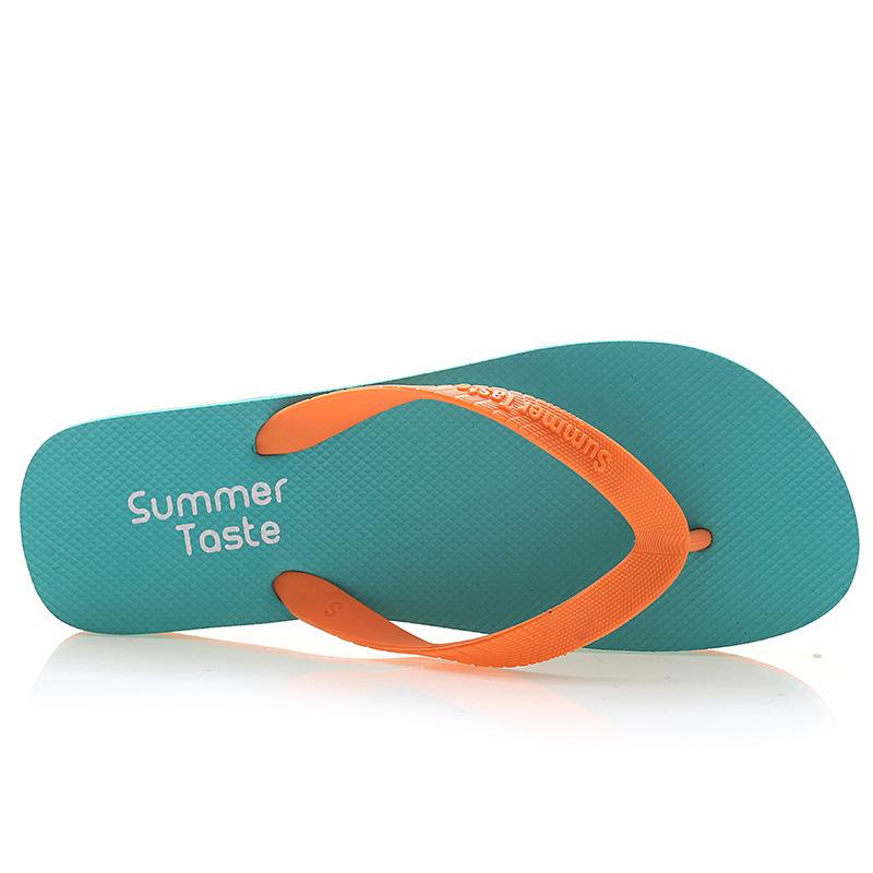 New two-color flip-flops, men's personalized non-slip, men's foot-pins, fashionable outer wear, slippers, men's summer beach sandals