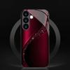 Selected red curved new glass phone case suitable for Samsung Galaxy S26 S25 S24 S22 S21 S20 FE/Ultra/Plus shockproof back cover
