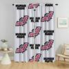 Blackout Curtain for Room 2 Panel H-human Mades Home Interior Curtains 2 Pieces Halloween Decoration Shades Partition Living