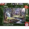 Puzzle 1000 pièces : thomas kinkade : blanche-neige, disney