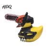 Office Desk Figurine Horror Chainsaw Duck Small Resin Statue Collectible Funny Sculpture for Dashboard Home Desktop Decor Figure