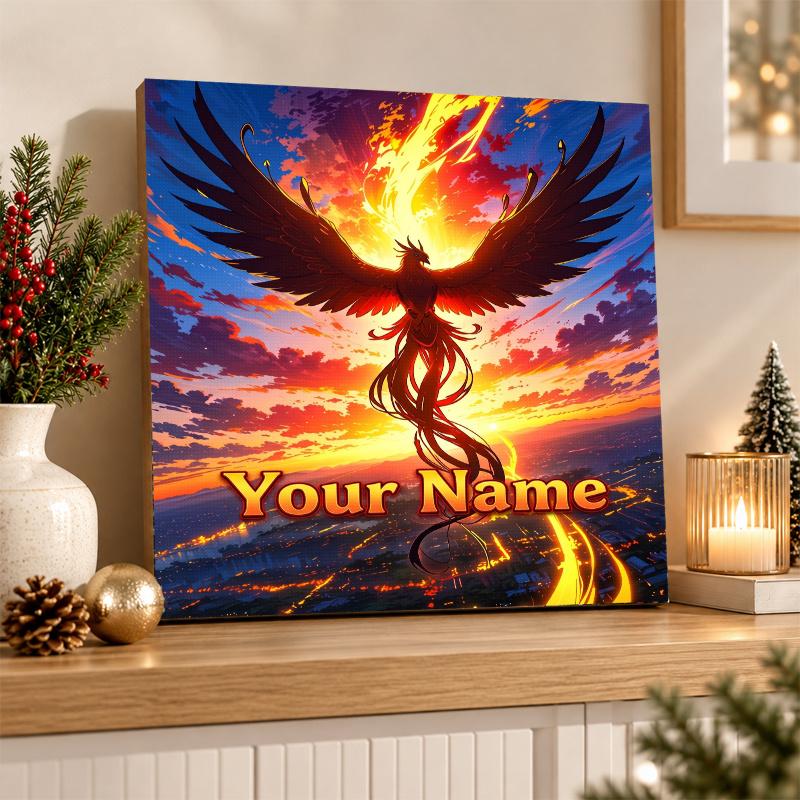 Ho-Oh Custom Name Diamond Painting Personalized 5D Full Drill DIY Diamond Art Home Decor