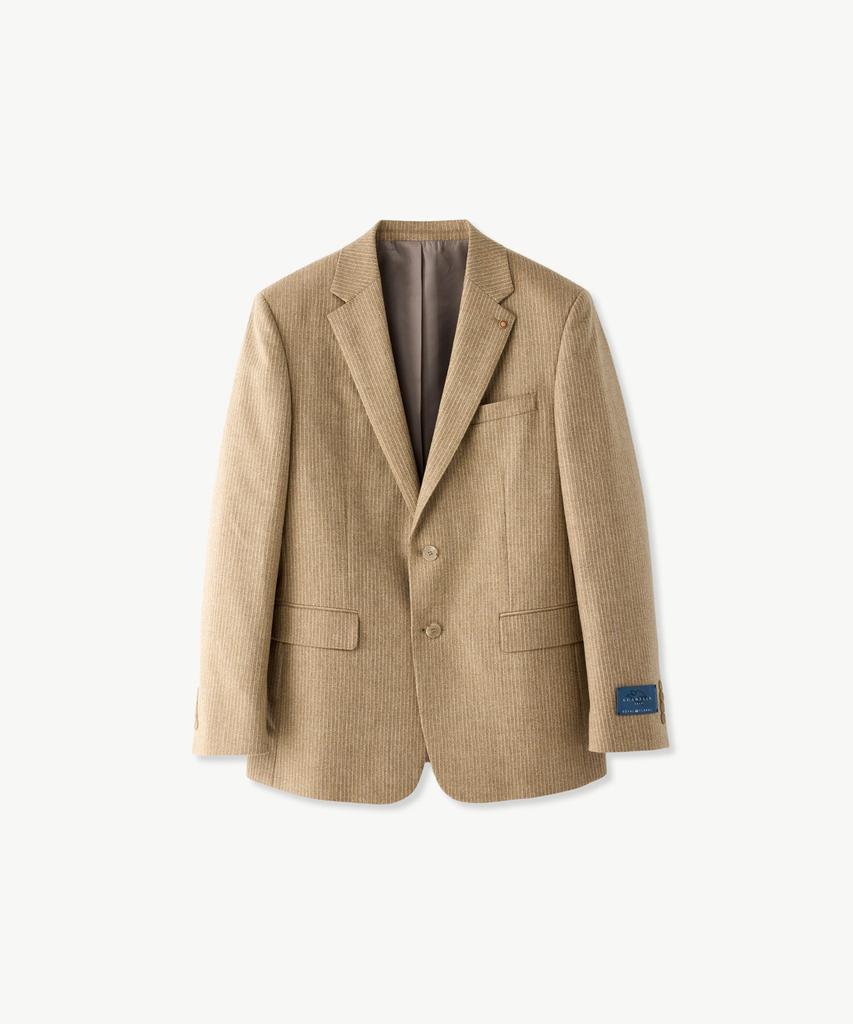 STCO Italy Guabello 100% Wool Ribbed Formal Jacket_Beige (Classic Fit)_Ssjvd95Csd