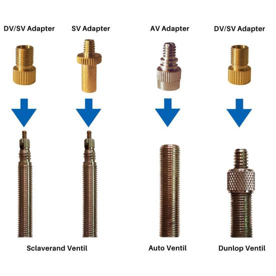 15 Stück/Set Kupferventiladapter Eng aufeinander abgestimmt Arbeitssparend Korrosionsbeständig Ventilumwandler Fahrrad