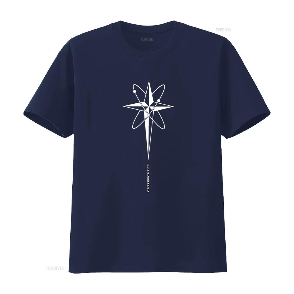 Buck Tick Star Visual Kei Japan T Shirt Unique Atomic Design for Fashionable Streetwear Vintage Washed Unisex Slightly Homme