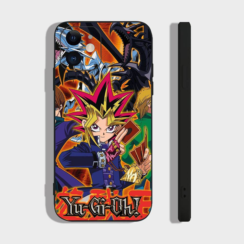 Japanese Anime Y-Yu Gi Oh Phone Case For IPhone 17 Air 16 15 14 13 Pro Max 11 12 Black Silicone Cover