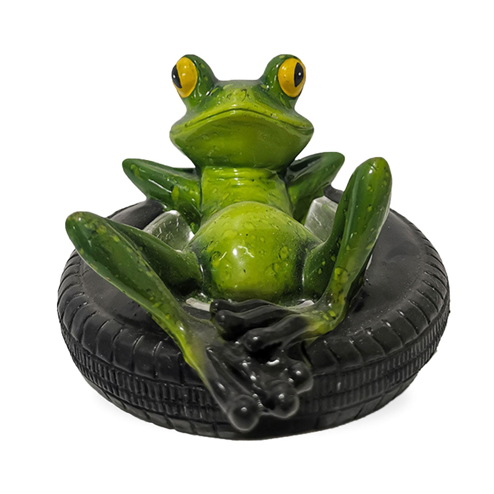 

Garden courtyard water fun floating ornament pool simulation animal decoration pond frog series 14 * 13 * 9.5cm армия зеленый