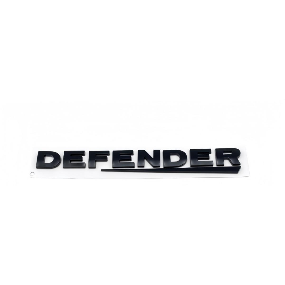 

3D ABS Defender Logo Badge Car Front Hood Bonnet Badge Sticker, Car Rear Emblem Trunk Decal Rear Badge 25*2.5cm чёрный