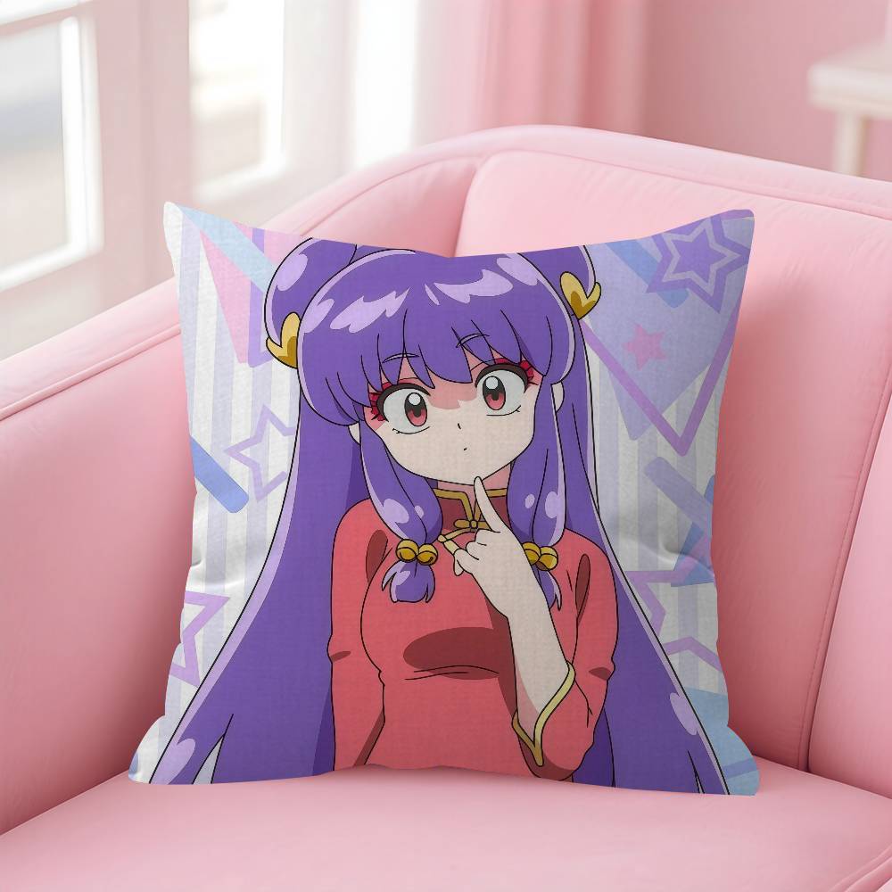 Anime Ranma 2 1 Vintage Cushion Cover Car Throw Pillow Case For Sofa Car Christmas Gift