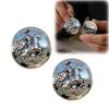 Medieval Knight Commemorative Coin Gift Box with Metal Relief Commemorative Medal Double sided Coin Craft Gift