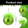 12Pcs Bright Velvety Plush Christmas Tree Balls Premium Holiday Decors For Homes Window Party Decoration