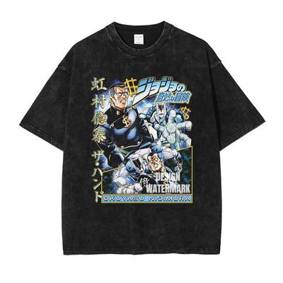 Tricou Bumbac Bărbați HUANHUSHENG JoJo's Bizarre Adventure