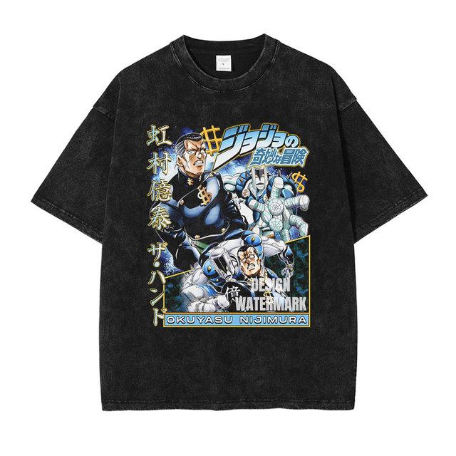 HUANHUSHENG JoJo s Bizarre Adventure Men s Cotton T-Shirt 3XL