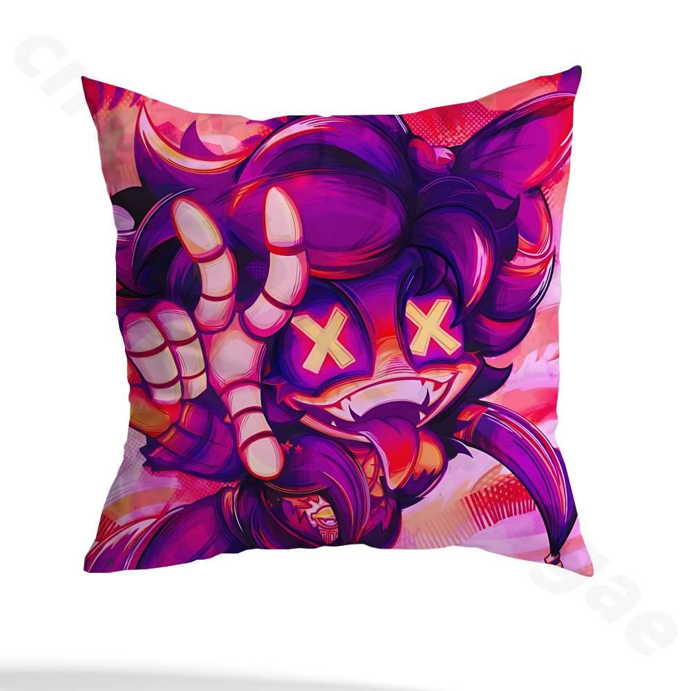 Cute Dog UZI Killers pillowcase casual style decoration, suitable for home decoration (excluding pillow core)